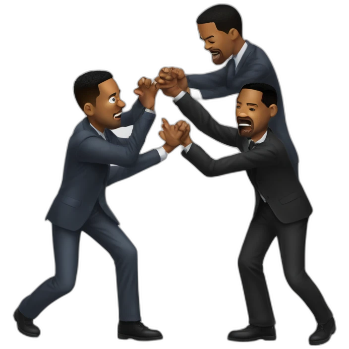 will smith slapping chris rock emoji