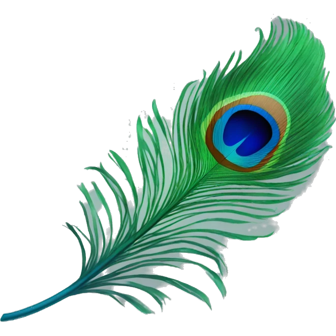 peacock feather emoji