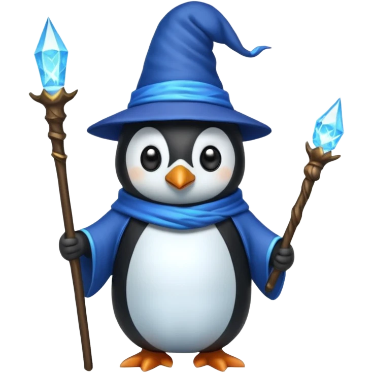 Penguin Wizard emoji