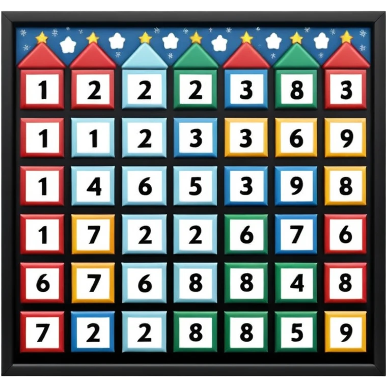 адвент-календарь на декабрь emoji