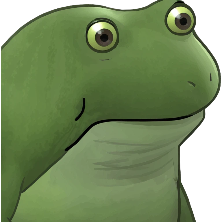 bufo frog with a beach background and clear sky emoji