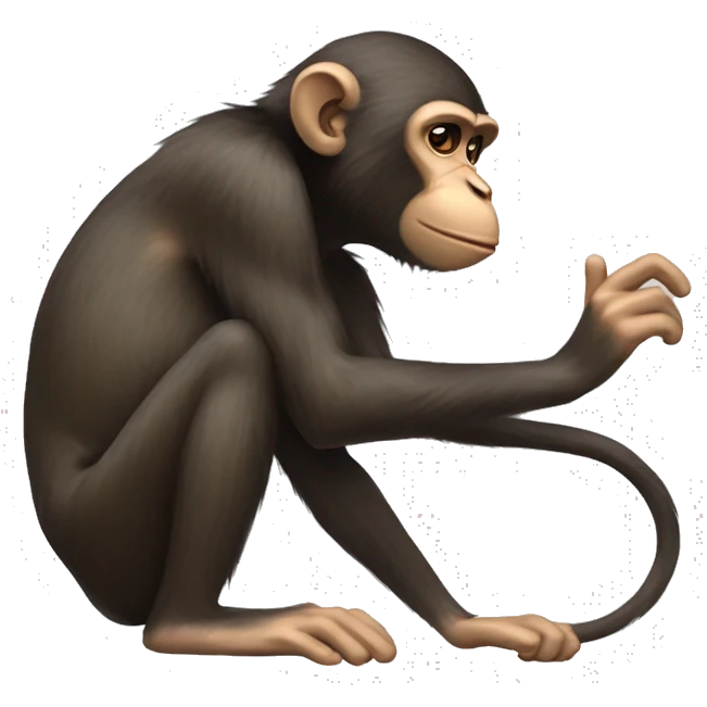 A monkey slapping a mouse  emoji