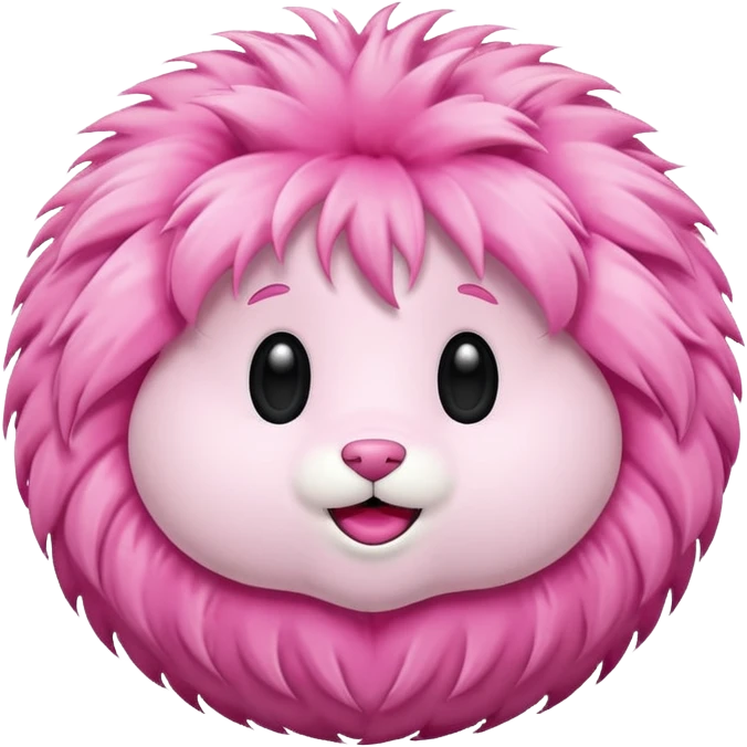 pink fur ball emoji