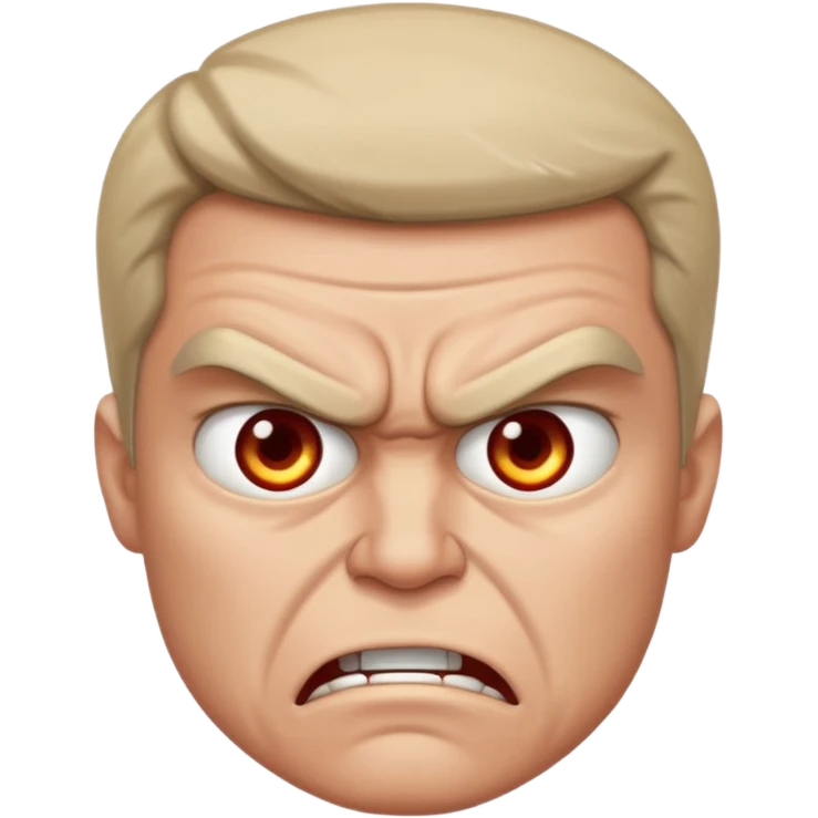 Angry but can't express anger just staring emoji