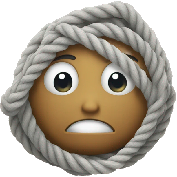Crying rope emoji