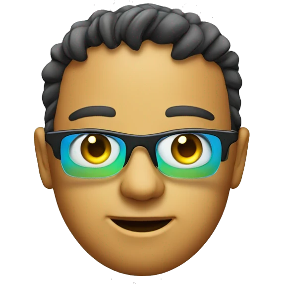 face with 3d glasses emoji