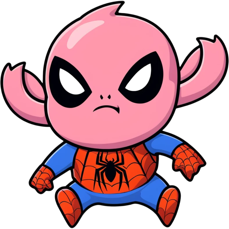 Spider-Ham face, cartoon style, bold colors emoji