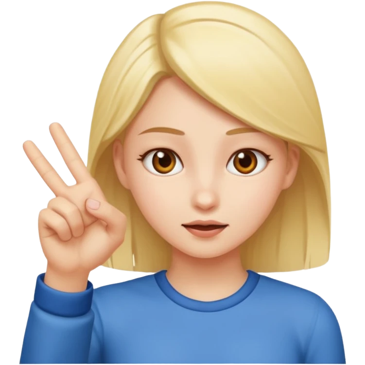 Girl flipping someone off emoji