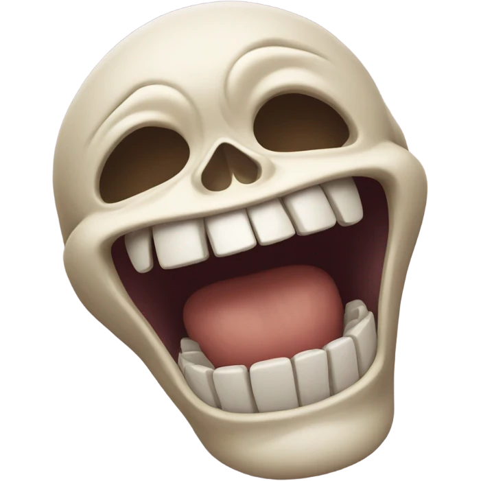 Skull laughing ￼ emoji
