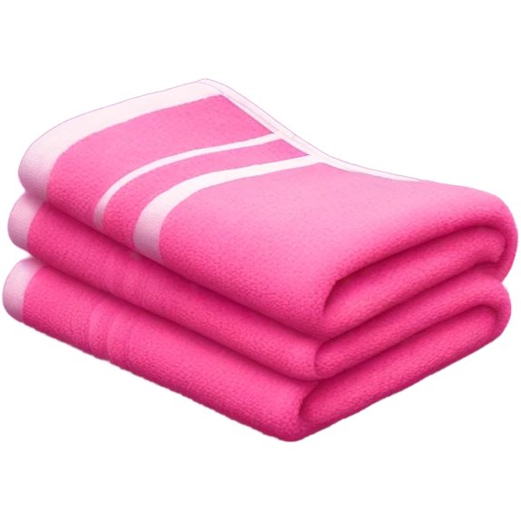 Pink towel  emoji