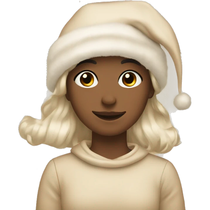 Beige Christmas aesthetic emoji