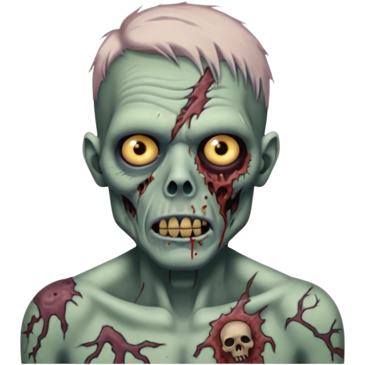 zombie with tattoos emoji