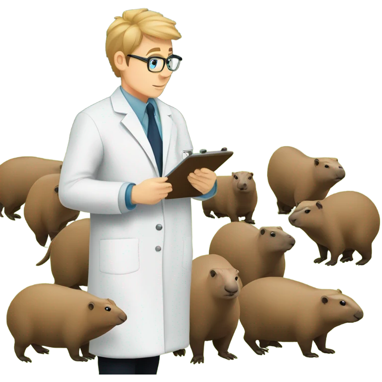 Capybara researcher 3.4 turn emoji
