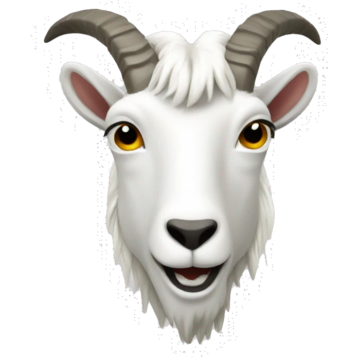 mountain goat white emoji