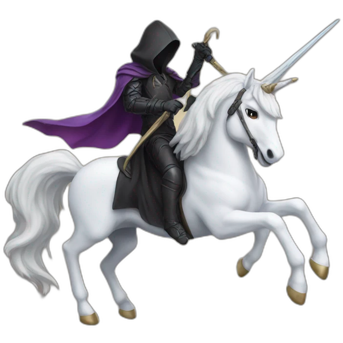 reaper riding a unicorn emoji