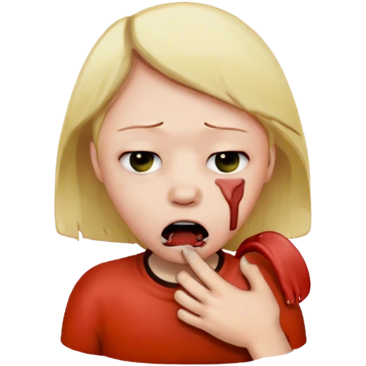 strangling yourself emoji