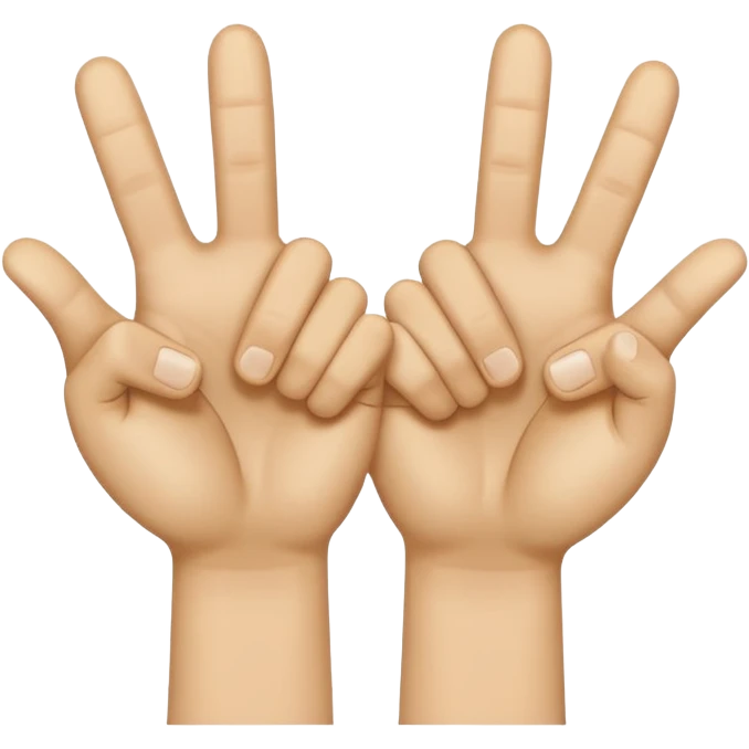 I want two tumbs up like it's done with two hands, it should be the other side od the hand emoji