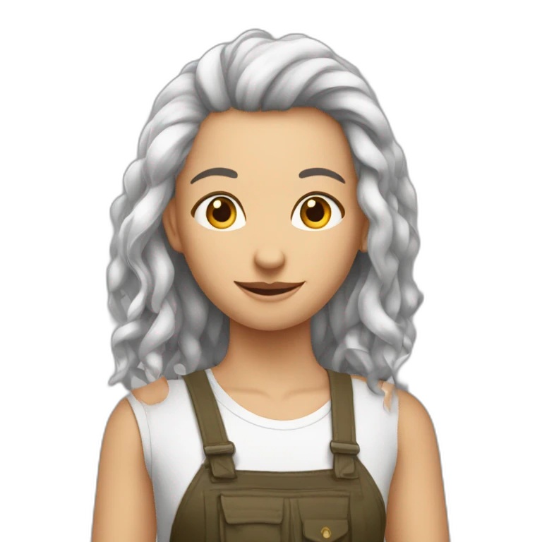 Une personne sans cheveux sur une araignée  emoji