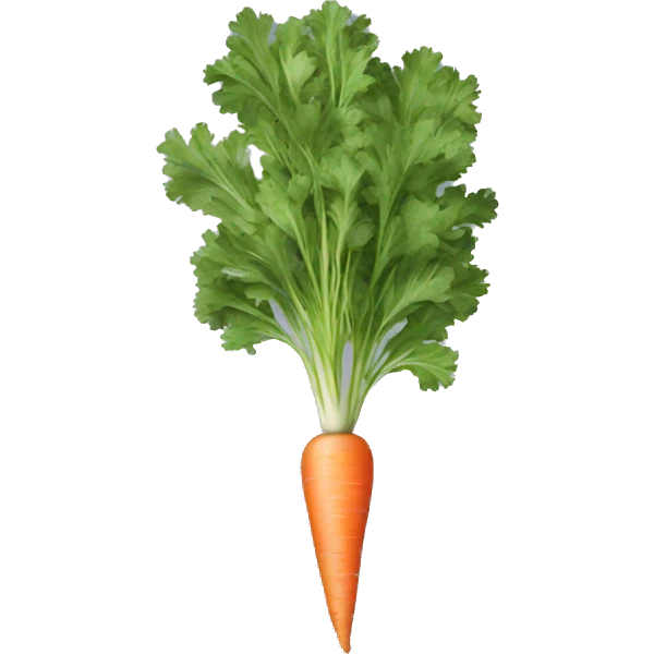 A blue carrot emoji
