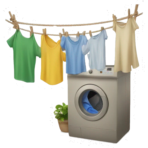Laundry line emoji
