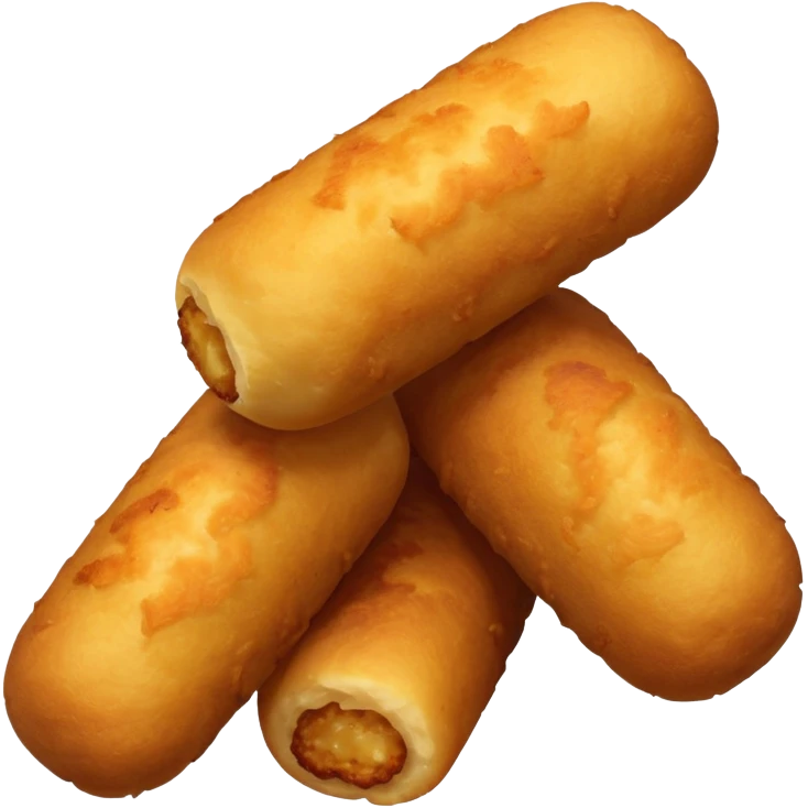 4 4 potato croquettes fried emoji