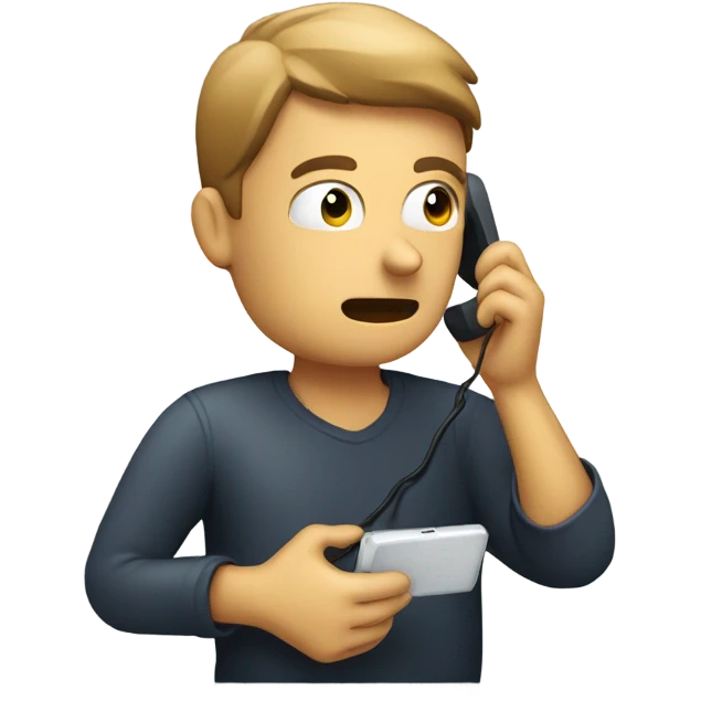 person on video phone emoji