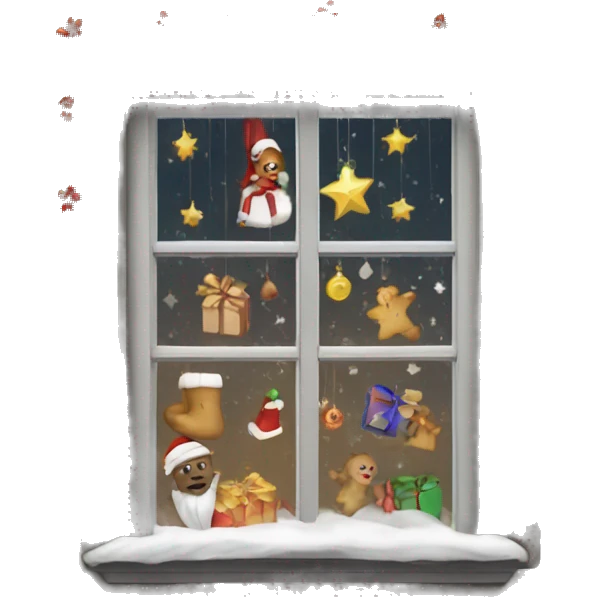 Christmas window emoji