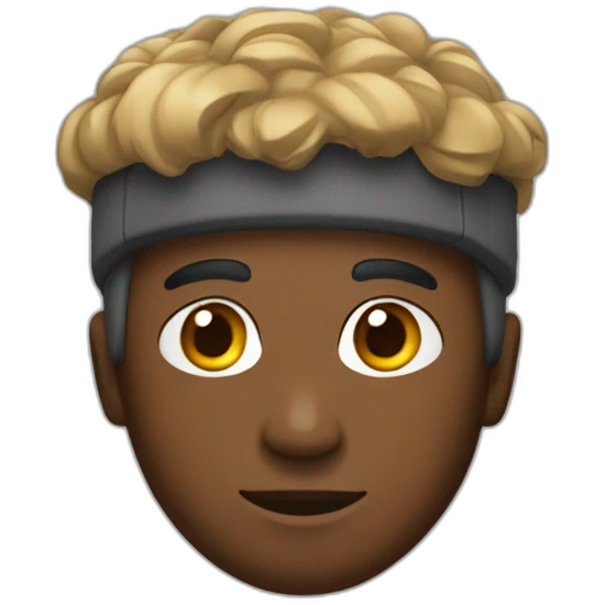 Mercredi adams with a bord on his head emoji