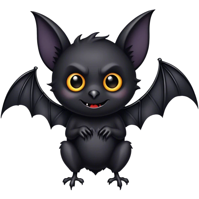 Goth bat emoji