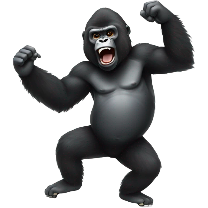 Gorilla dancing  emoji