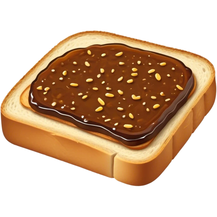 slice of bread with a spread of vegemite emoji