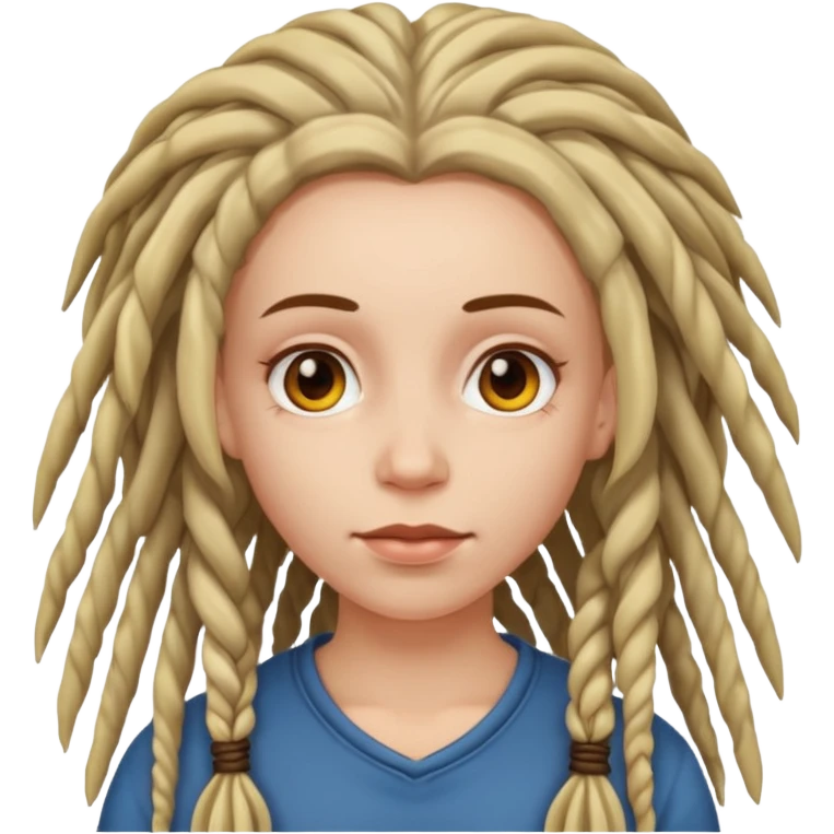 white girl with dreadlocks emoji
