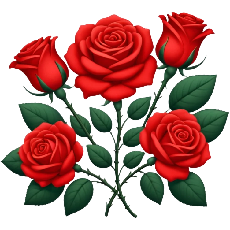 brasão com rosas condessa vermelha emoji