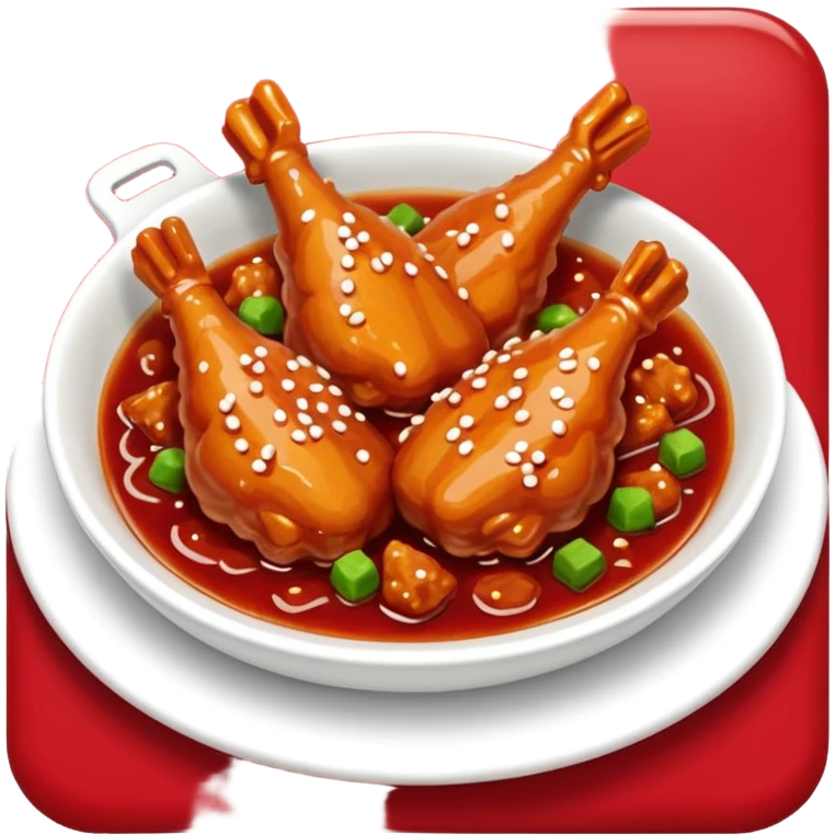 Chinese food General tsos chicken emoji