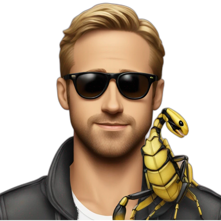 Ryan Gosling with scorpion emoji
