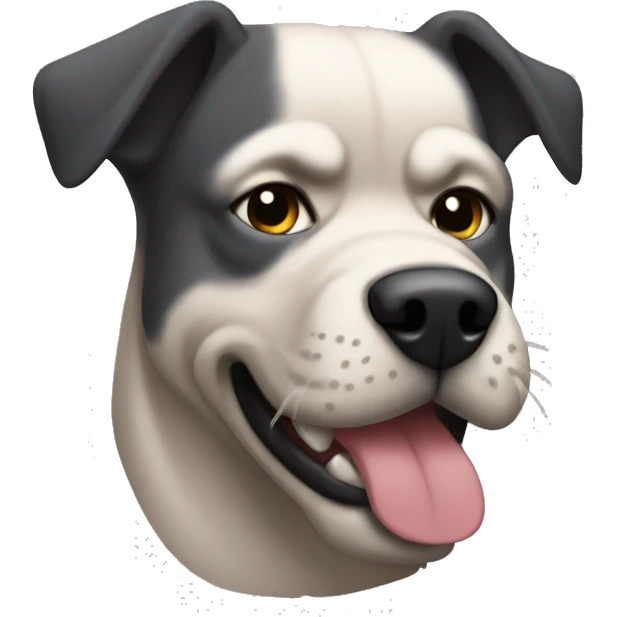 perro musculoso emoji