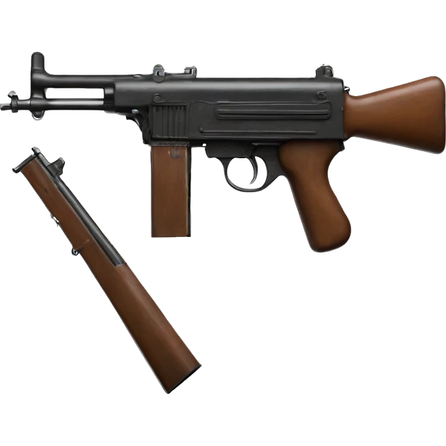 Thompson M1921 Submachine Gun horizontal  emoji