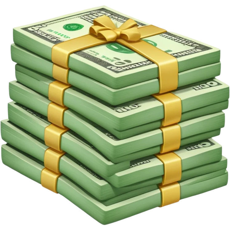 stacks of money on top of eachother emoji