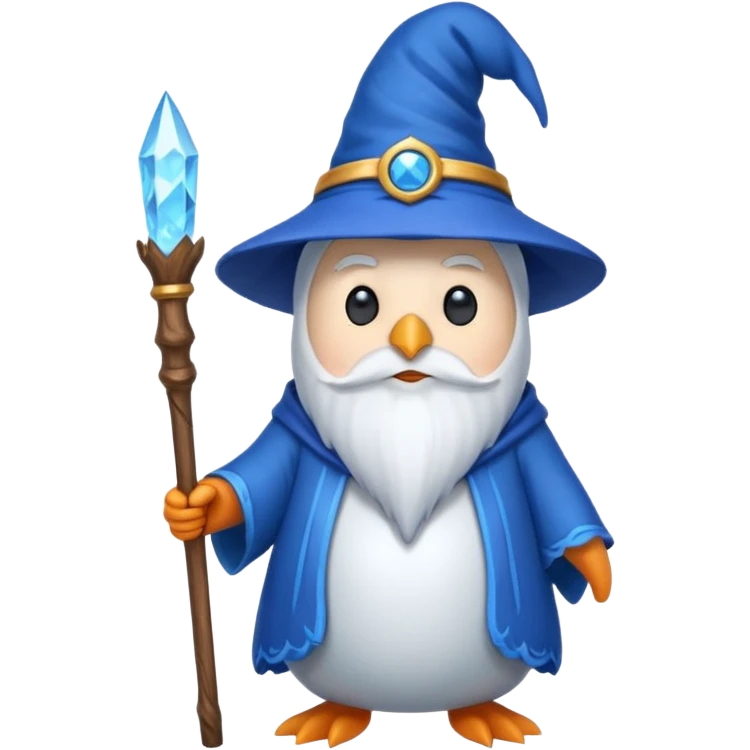Penguin Wizard emoji