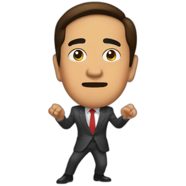 Jokowi slay pose emoji