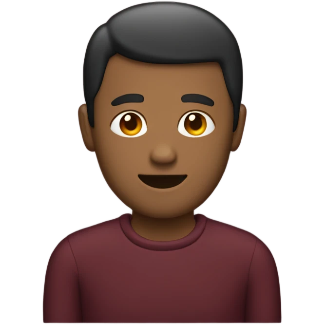 iPhone with burgundy case emoji