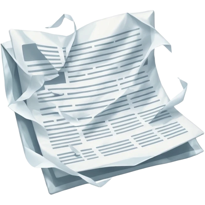 floating documents emoji