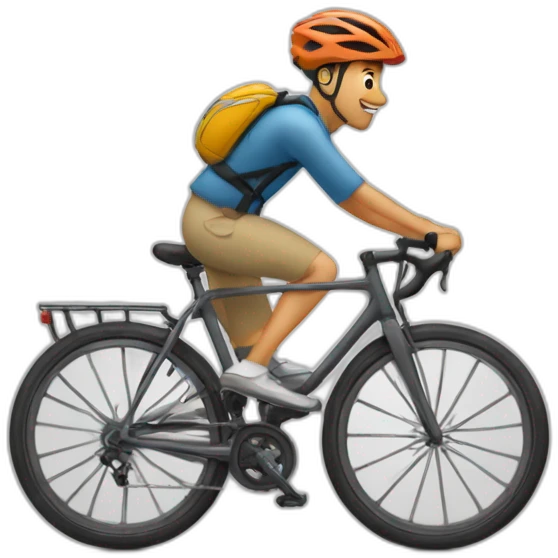 Moi entre de faire de la livraison à vélo emoji