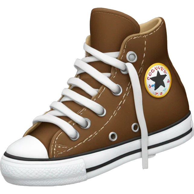 Brown converse shoes emoji