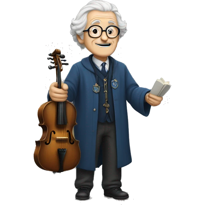 old men, loves music, professor, ravenclaw emoji