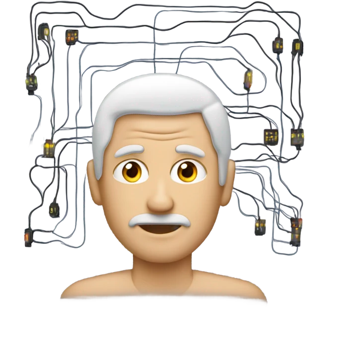 man with circuits  emoji