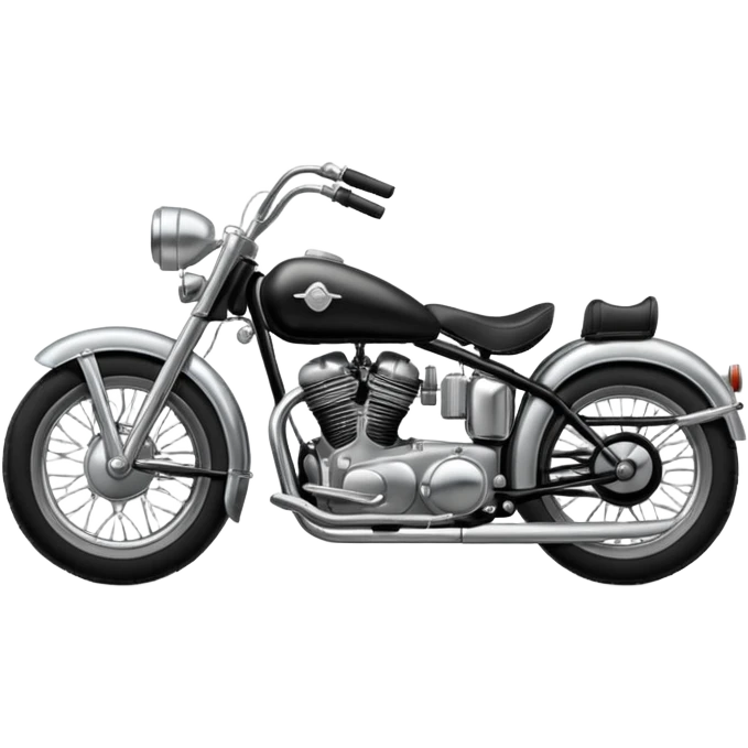 vintage motorcycle cruiser emoji