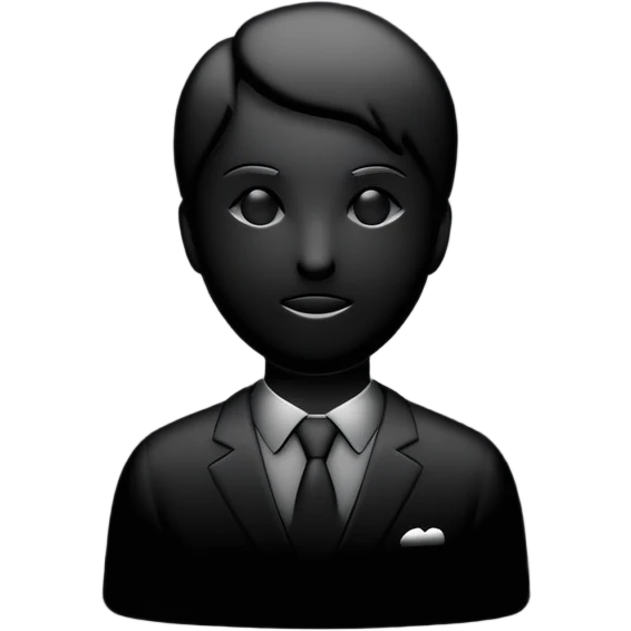 user silhouette icon 3D emoji