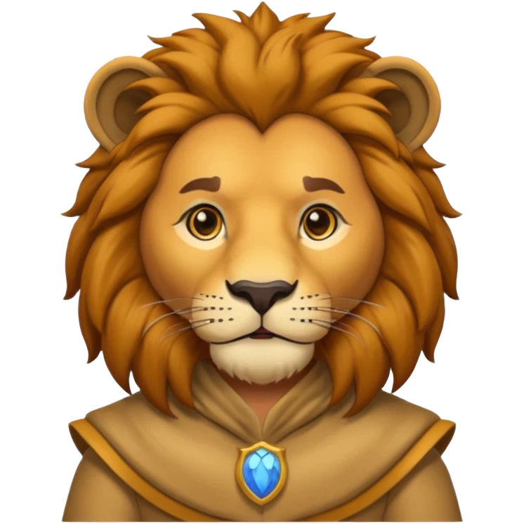 man in lion  costume  emoji