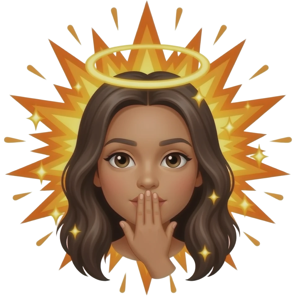 🫢+💫+😇+💥 emoji